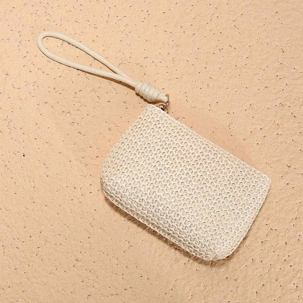 Mini Portefeuille Paille