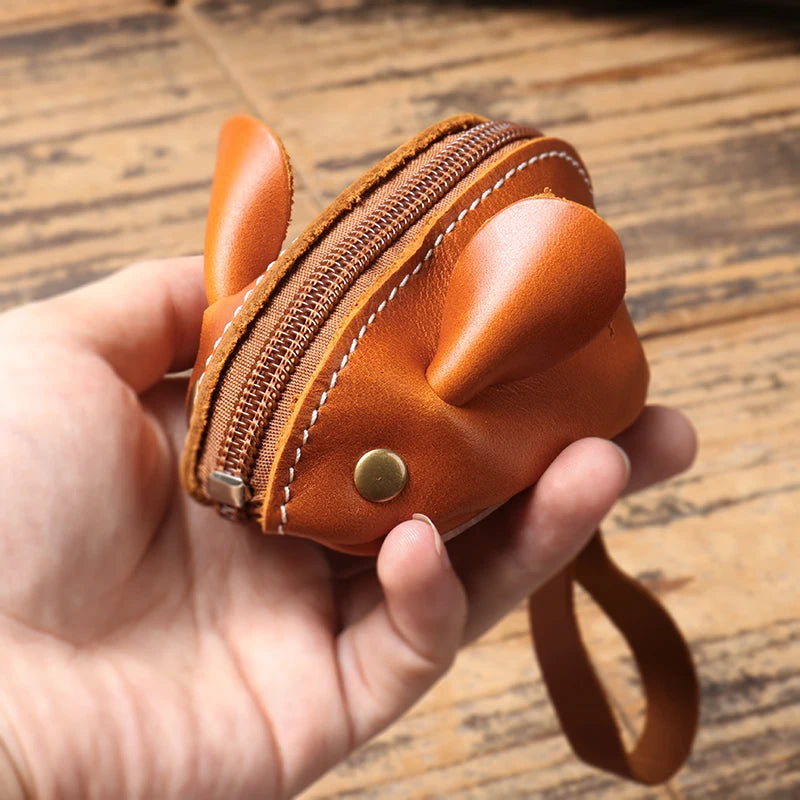 Porte-Monnaie Cuir Souris