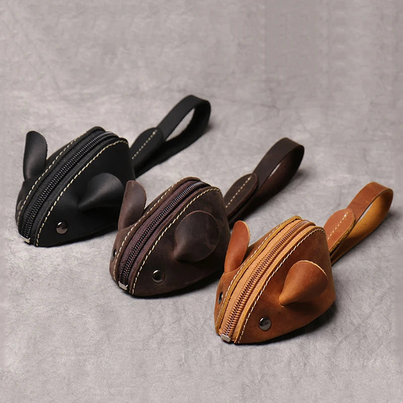 Porte-Monnaie Cuir Souris