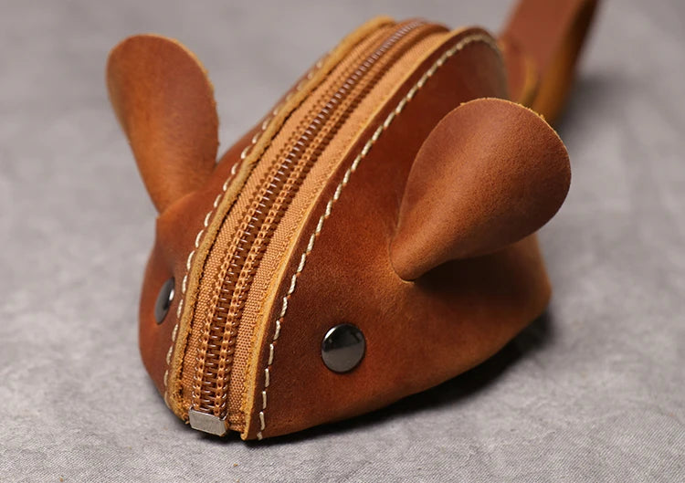 Porte-Monnaie Cuir Souris