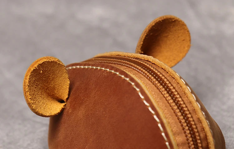 Porte-Monnaie Cuir Souris