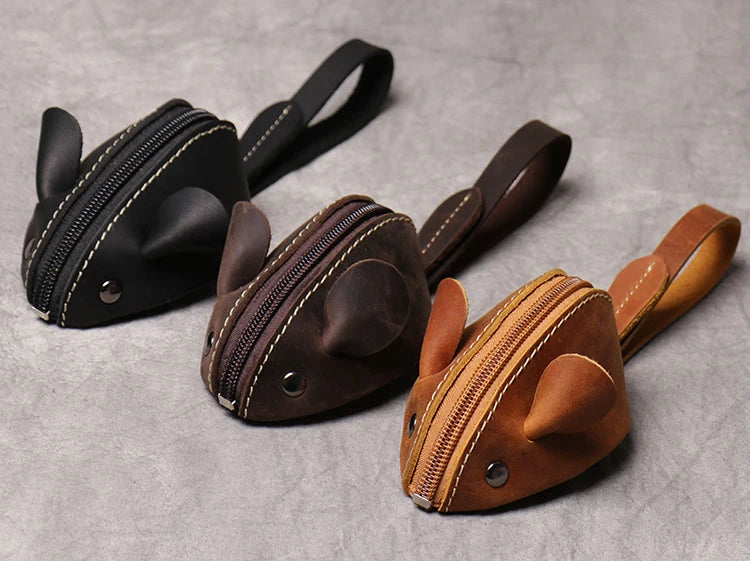 Porte-Monnaie Cuir Souris