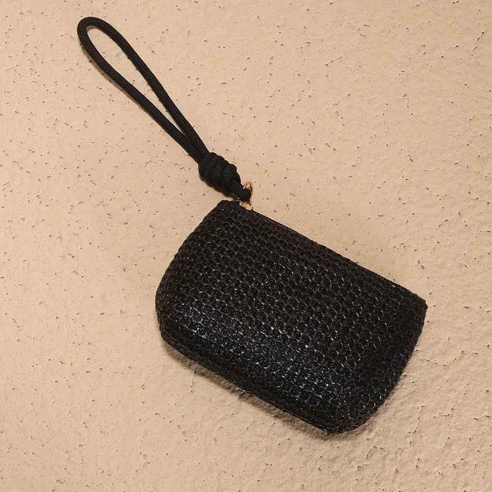 Mini Portefeuille Paille