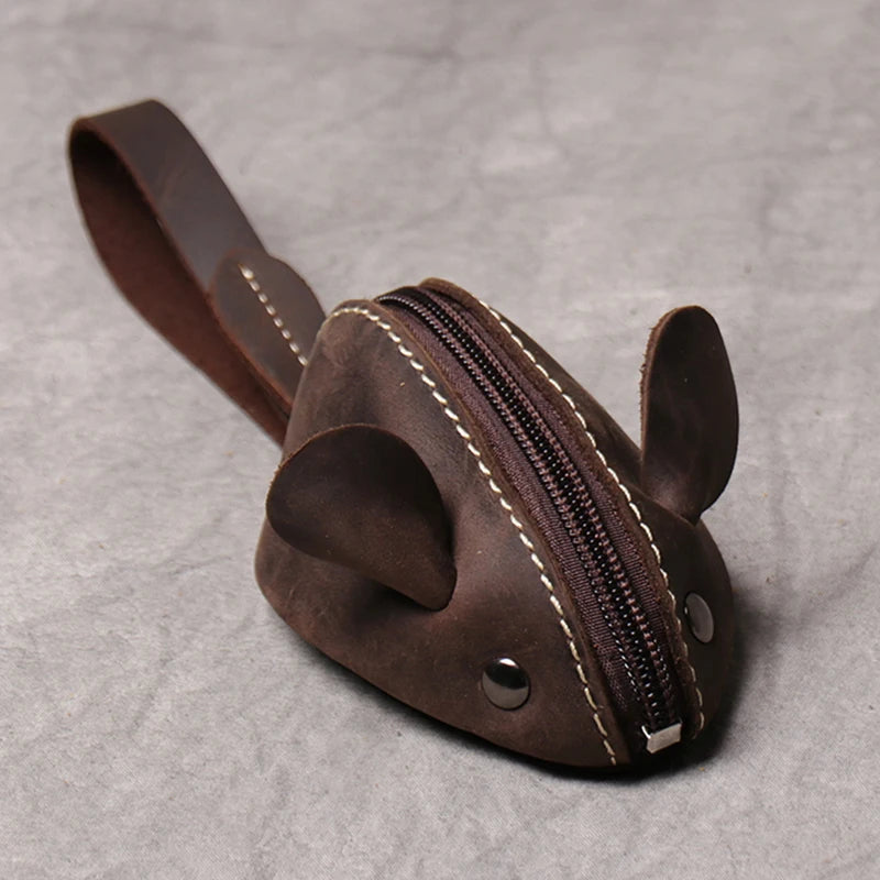Porte-Monnaie Cuir Souris