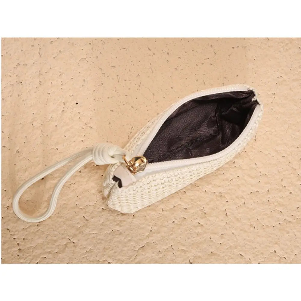 Mini Portefeuille Paille