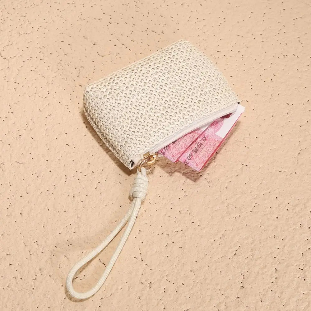 Mini Portefeuille Paille