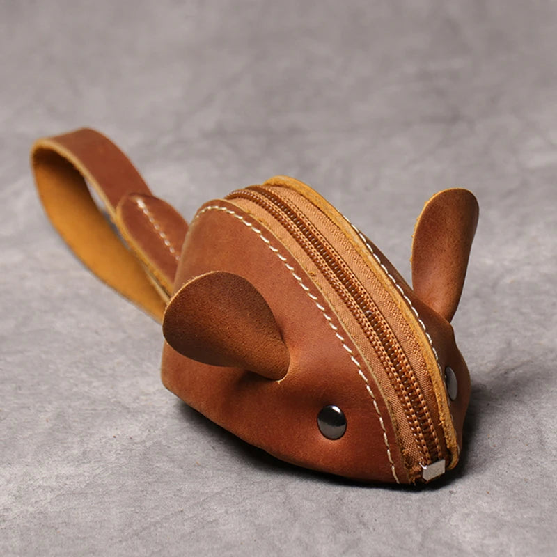 Porte-Monnaie Cuir Souris